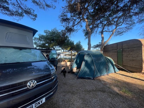 Campsite pitch beautiful - campsite, in