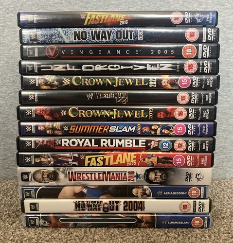 Wwe dvds bundle job lot - job,