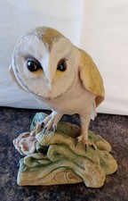 Large Teviotdale figurine Barn Owl Bird, Debbie Edlmann,  1982, Excellent