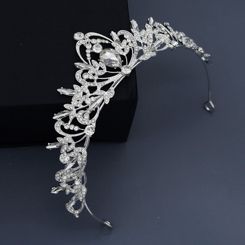 Stylish silver crystal bridal - stylish,