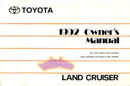 Land cruiser 1992 toyota - land,