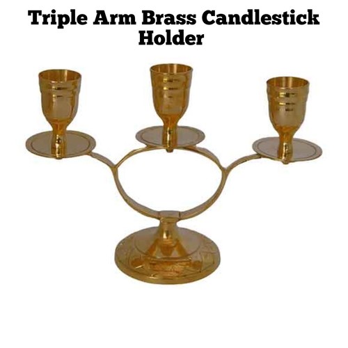Handmade triple arm brass - triple,