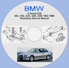 BMW 3 Series E36 M3, 318i, 323i, 325i, 328i 1992-1998 Workshop Service Manual