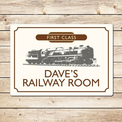 Personalised railway room - personalised,