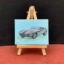 Hand painted Classic Jaguar