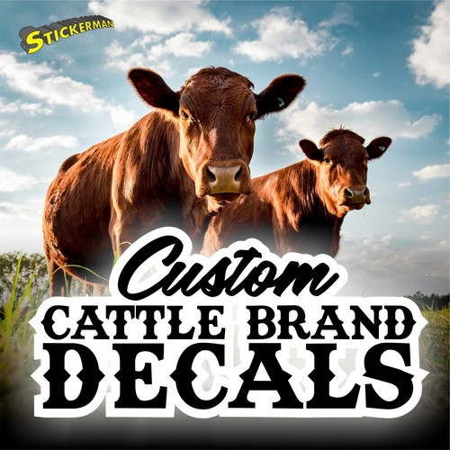 Custom farm cattle brand vinyl - custom,