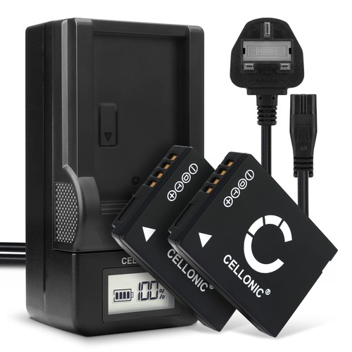Battery for panasonic lumix - 2x,