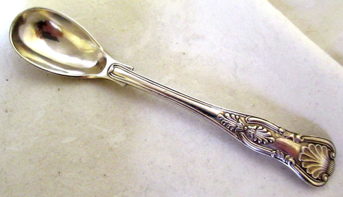 Silver plate large mustard - silver,