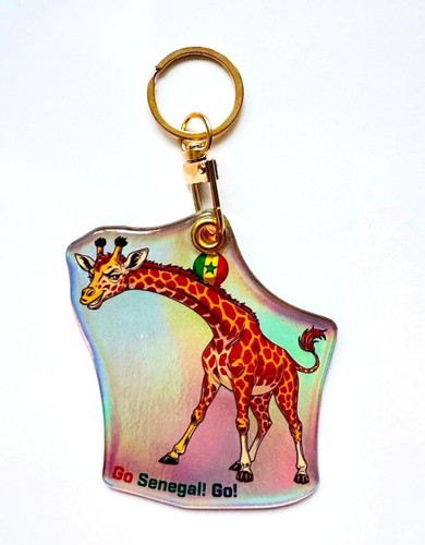 Senegal resin keyring - 3d,