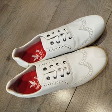 Lyle & Scott Brogues Shoes White Leather Size 8 UK New Unisex