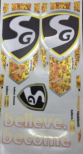 Cricket bat sticker 3d - sg,