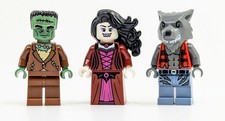 3x minifigures LEGO Haunted Mansion (31167) werewolf vampire witch Frankenstein