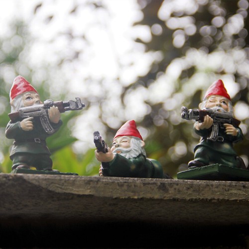 Resin gnome army garden - gnome,
