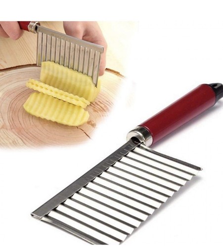 Crinkle cutter stainless steel - crinkle,