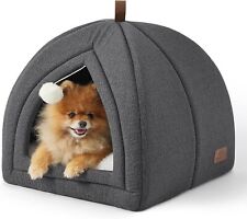 Bedsure Cat Cave Bed Igloo - Large Cat Tent Bed House with Removable Washable