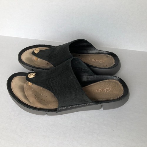Clarks trigenic black sandals - clarks,