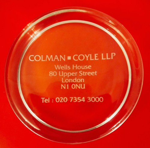 Advertising glass round - advertising,