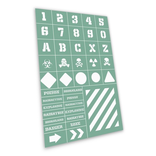 Self adhesive stencils - self-adhesive,
