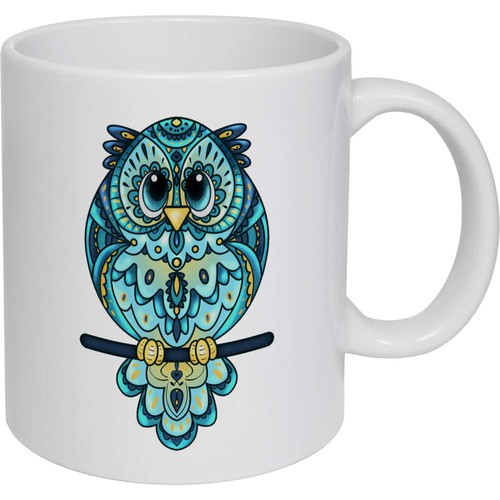 11oz patterned owl - (320ml), owl'