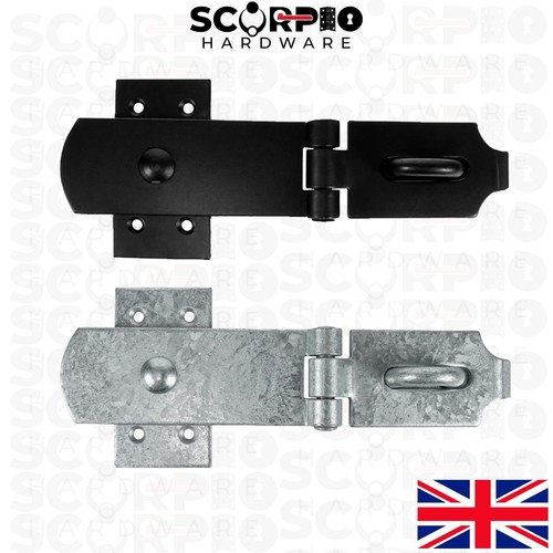 Heavy swivel hasp staple 8 - heavy, 8"