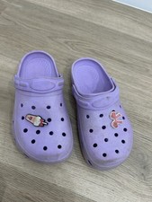 Purple Croc Style Shoes