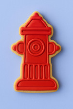 Fire hydrant 10cm cookie - fire,