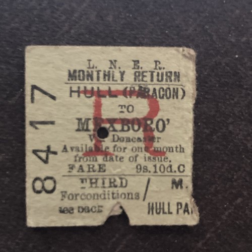 Half railway ticket - railway,
