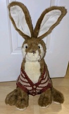 LOVELY DORA DESIGNS AMOS THE HARE  PLUSH FABRIC WEIGHTED DOORSTOP - BUNNY RABBIT