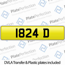 1824 D ONE BRAD AZAD PRESTIGE DATELESS CHERISHED PRIVATE NUMBER PLATE DVLA REG