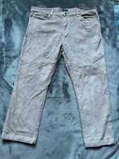 Men's Cotton Traders Latte Corduroy Trousers W42" In Very Good Condition
