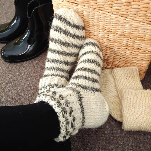 Women hand knitted sheep - women's,