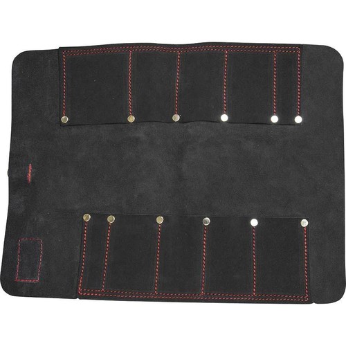 Handmade black leather chisel - handmade,