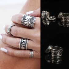 4PC SET 4x ELEPHANT Silver