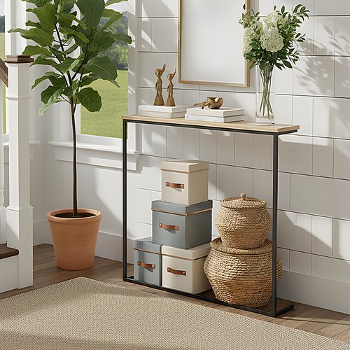 Slim behind sofa console - slim, behind‑sofa