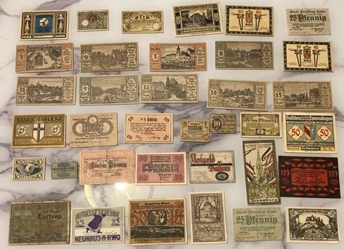 Lot notgeld banknotes - lot, of