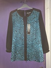 OSSIE CLARK BLACK/TEAL