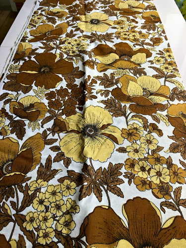 Vintage retro floral fabric
