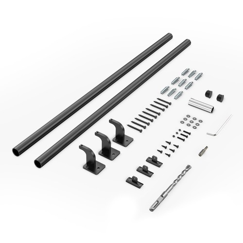 Uimoso 5ft black aluminum - black,