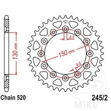 JT Sprocket Rear 48/520 For