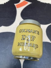 Colmans Mustard Pot, Glass & Nickel Silver