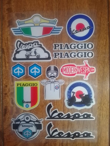 Vespa sticker sheet - vespa,
