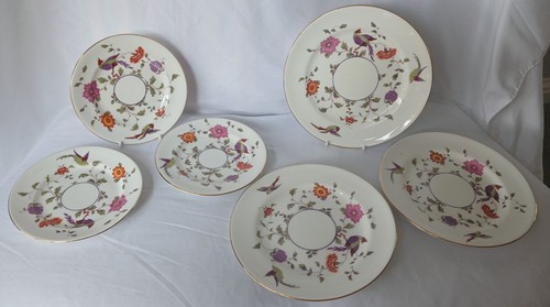 Plates crown staffordshire - 6, x