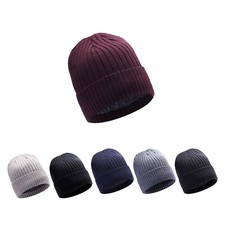 Mens Thermal Lined Beanie Hat