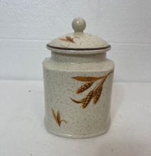 VINTAGE ARTHUR WOOD FLOUR POT STORAGE CONTAINER POTTERY COUNTRY HOME RARE