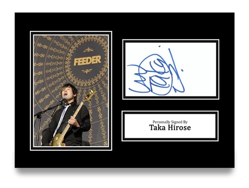 Taka hirose signed photo - a4,