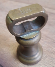 Brass Vintage 1 LB Weight Ships Bell Lovely Old Patina Solid Brass
