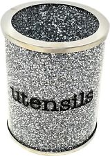 Crushed Diamond Silver Utensil