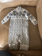 Baby Boy snowflake patterned