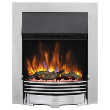 Dimplex Helmsdale Chrome Inset Electric Fire Unique Optiflame XHD Effect HLM20CH