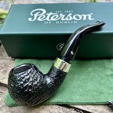 Peterson Deluxe System Sandblasted Bent Apple (B42) P-Lip Pipe - New
